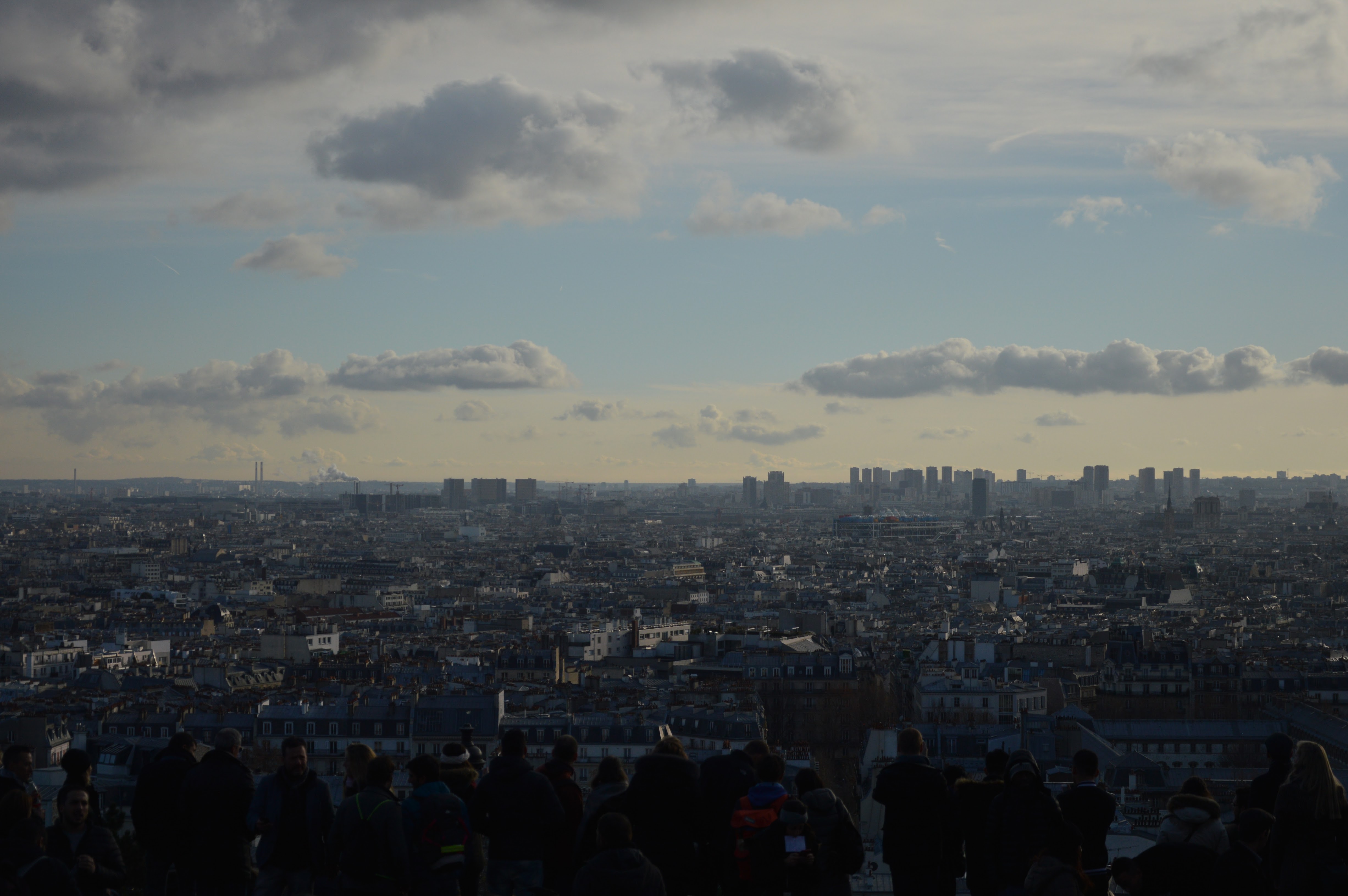 Vue de la terrasse des Galeries Lafayette