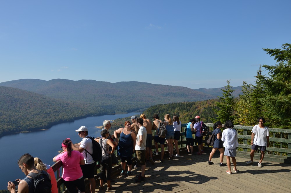 parc mont tremblant randonnée de la roche